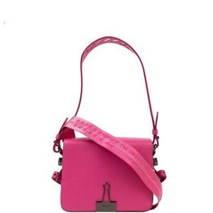 Off-White Binder Clip Bag